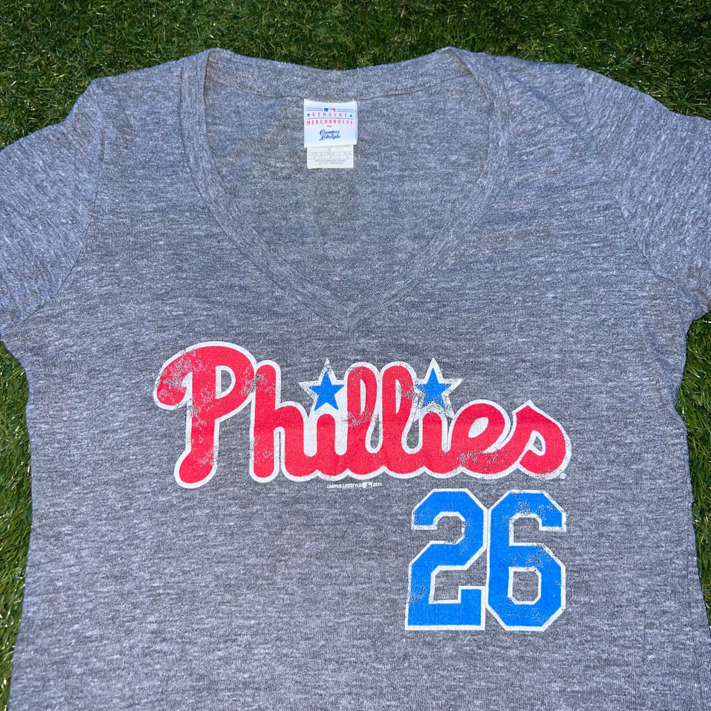 2011 Philadelphia Phillies Genuine Merchandise Utley Shirt: Size Women's M