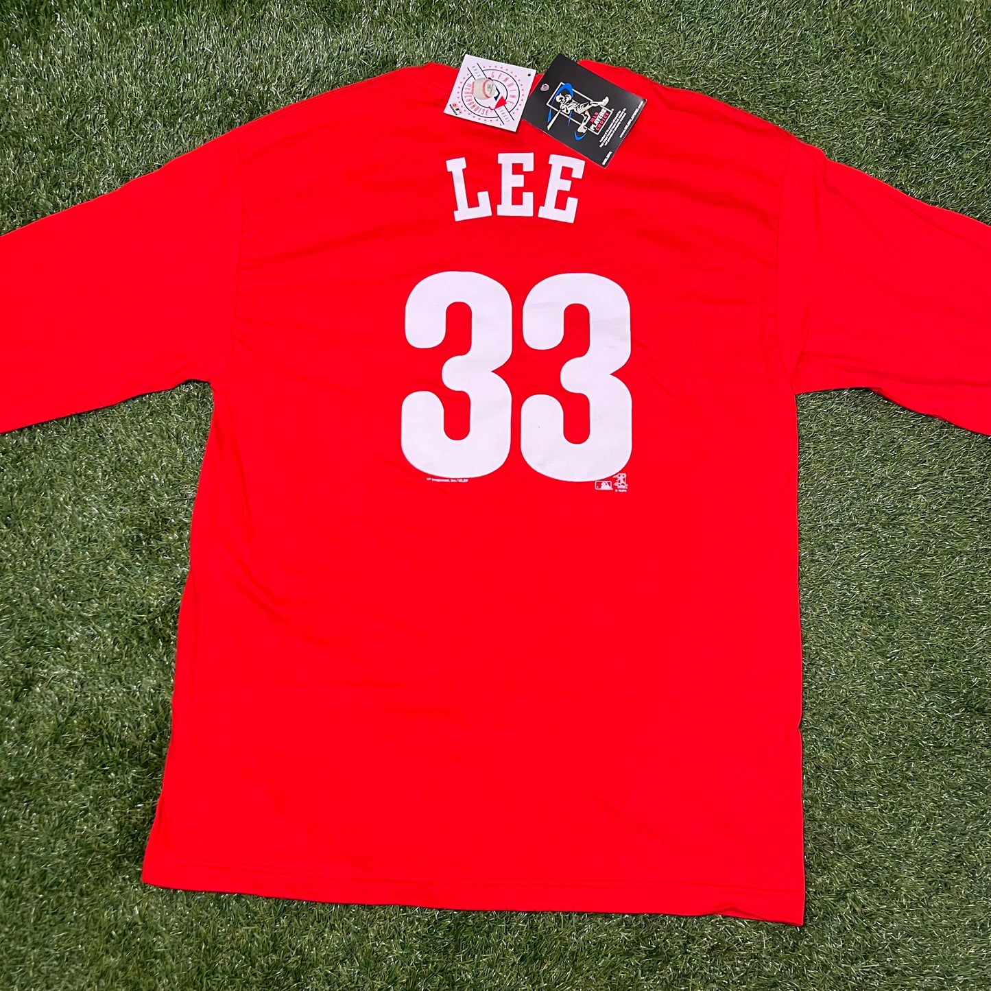 Deadstock Philadelphia Phillies Genuine Merchandise Cliff Lee Long Sleeve T-shirt: Size Large