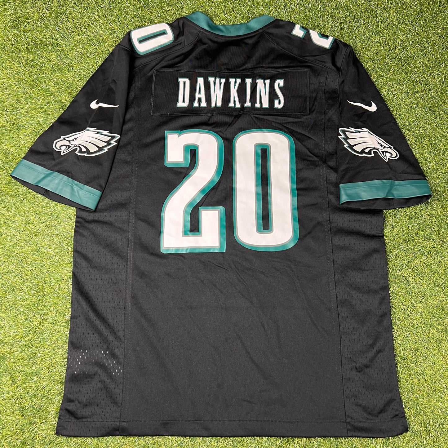 NWOT Brian Dawkins Philadelphia Eagles Nike Alternate Game Jersey - Black: Size M