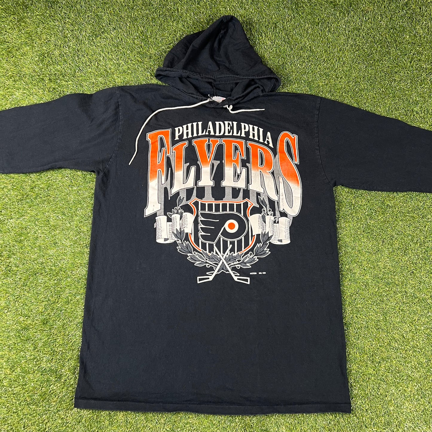 1991 Philadelphia Flyers Artex Light Hoodie: Size XL