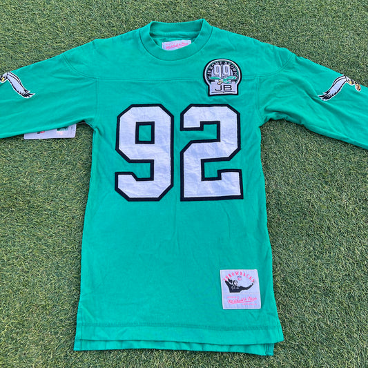 Mitchell & Ness Philadelphia Eagles Reggie White #92 Long Sleeve Shirt: Size XS