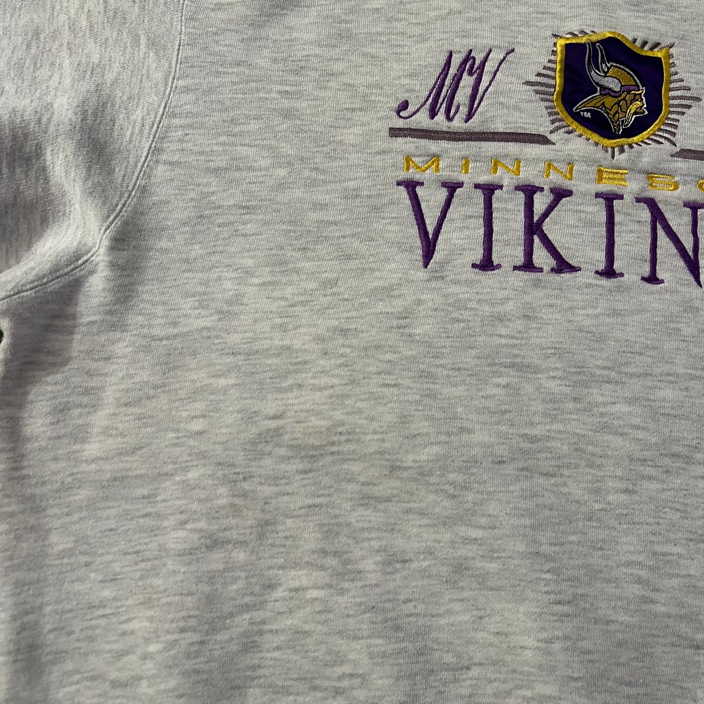 1990 Vintage Minnesota Vikings logo 7 Crewneck Sweater