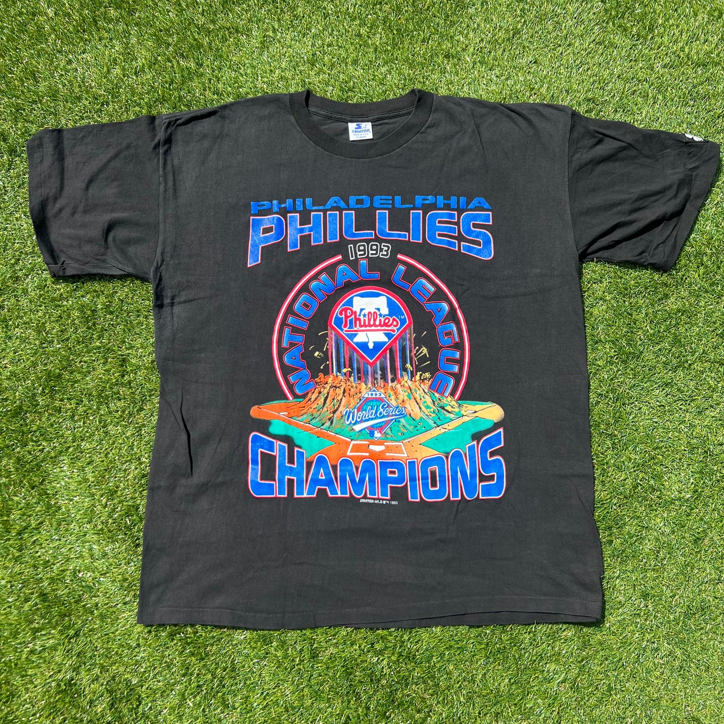 1993 Philadelphia Phillies Starter League Champions T-shirt: Size XL