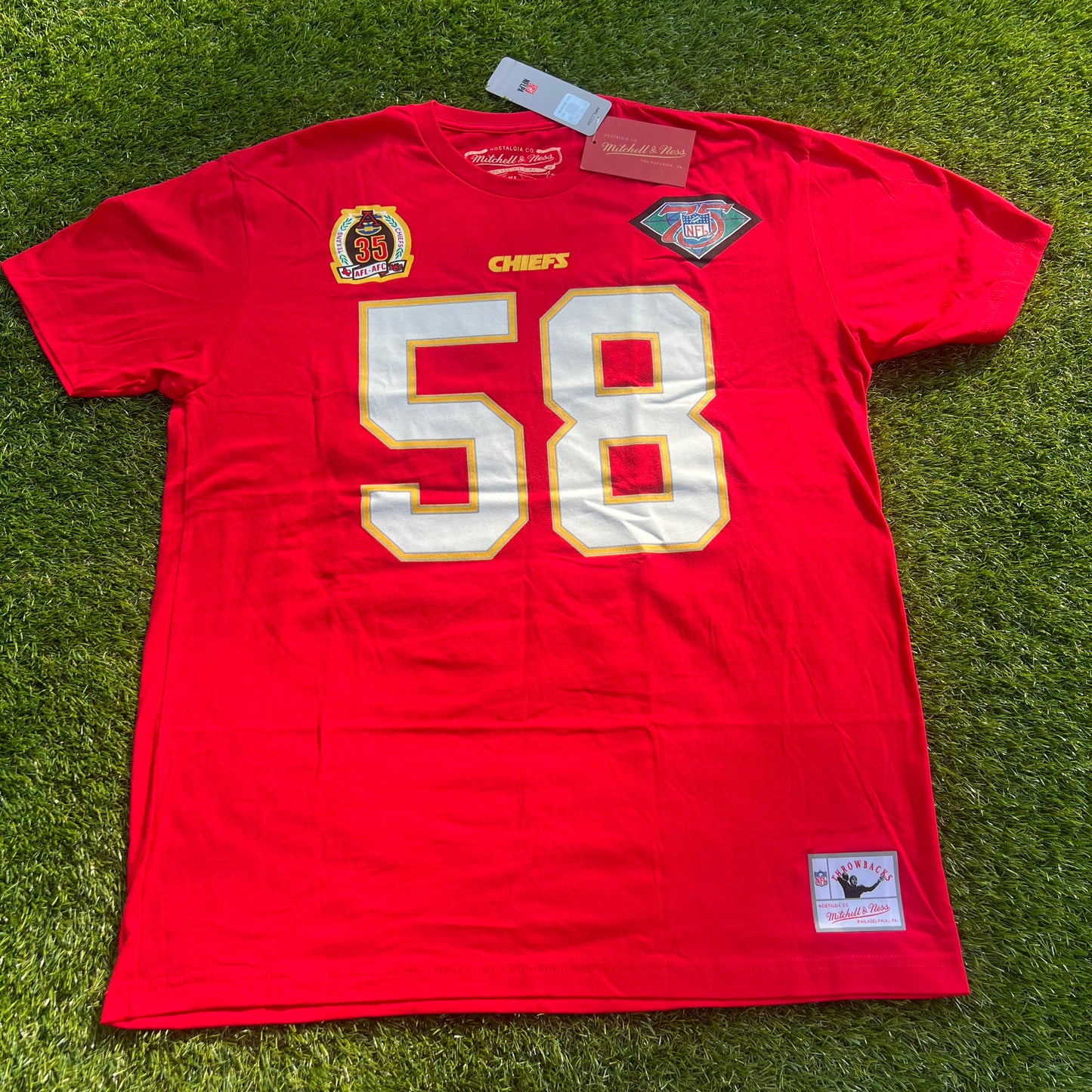 New Derrick Thomas Kansas City Chiefs Mitchell & Ness Throwback: Size XL