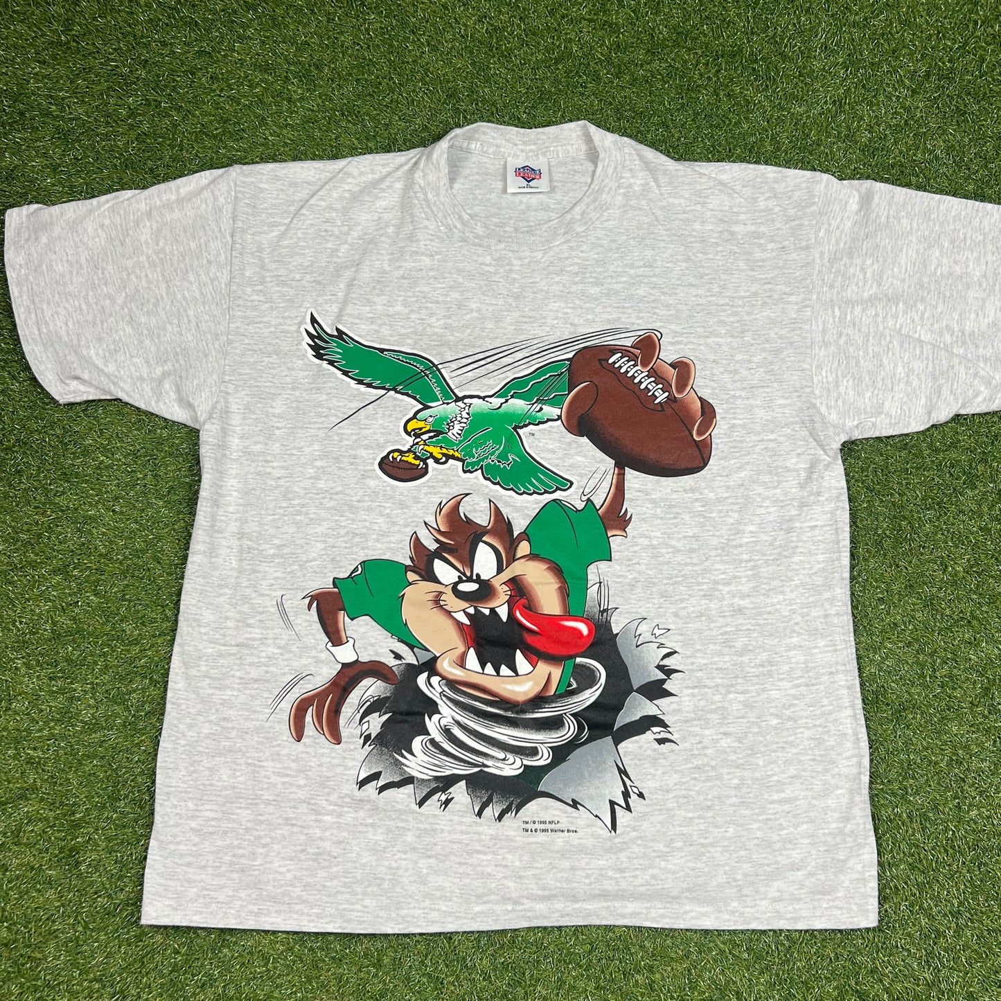 1995 Philadelphia Eagles x Taz League Leaders T-shirt: Size XL