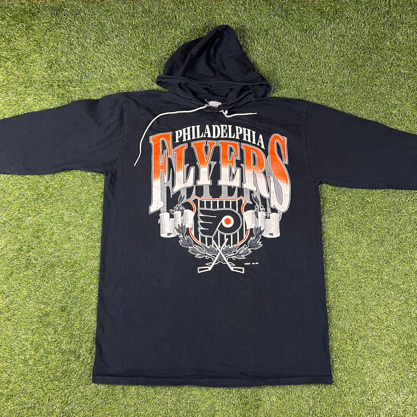 1991 Philadelphia Flyers Artex Light Hoodie: Size XL