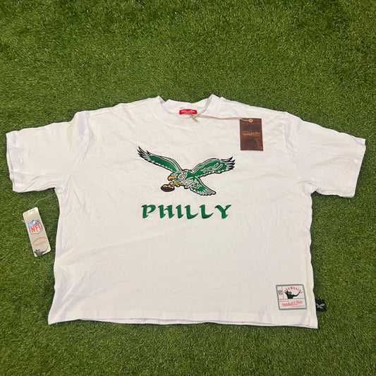 Women's Philadelphia Eagles Tonal Boxy Cropped T-Shirt: Size XL