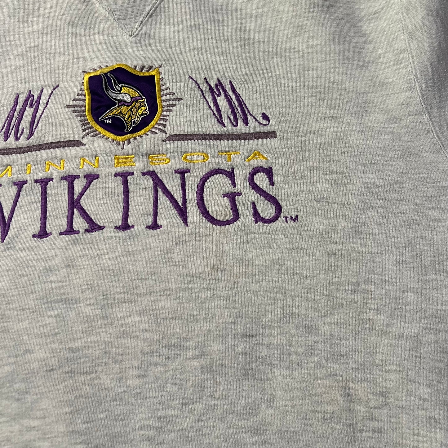 1990 Vintage Minnesota Vikings logo 7 Crewneck Sweater