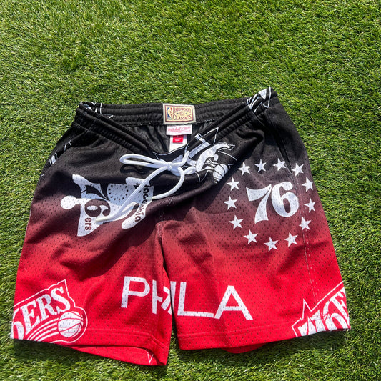 New Philadelphia 76ers Mitchell & Ness Shorts: Size L