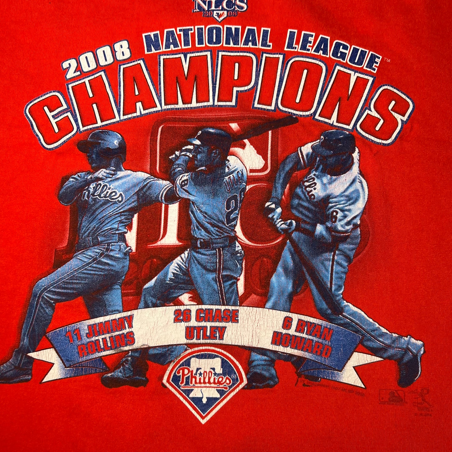 2008 National League Champions Philadelphia Phillies T-shirt: 22 x28