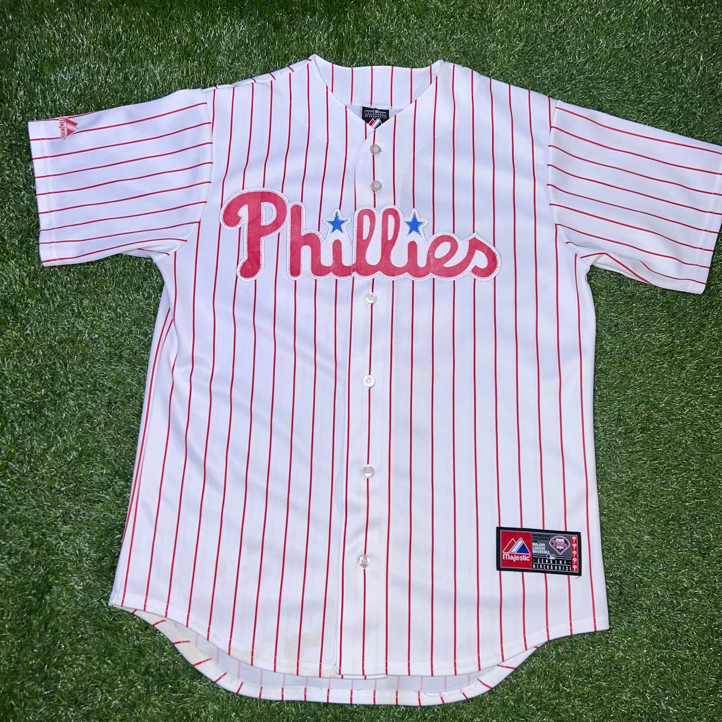 Philadelphia Phillies MLB Majestic White Home Jersey