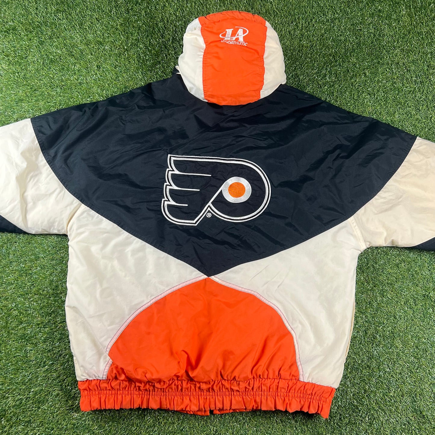 Rare Vintage Philadelphia Flyers Logo Athletic NHL Jacket: Size M