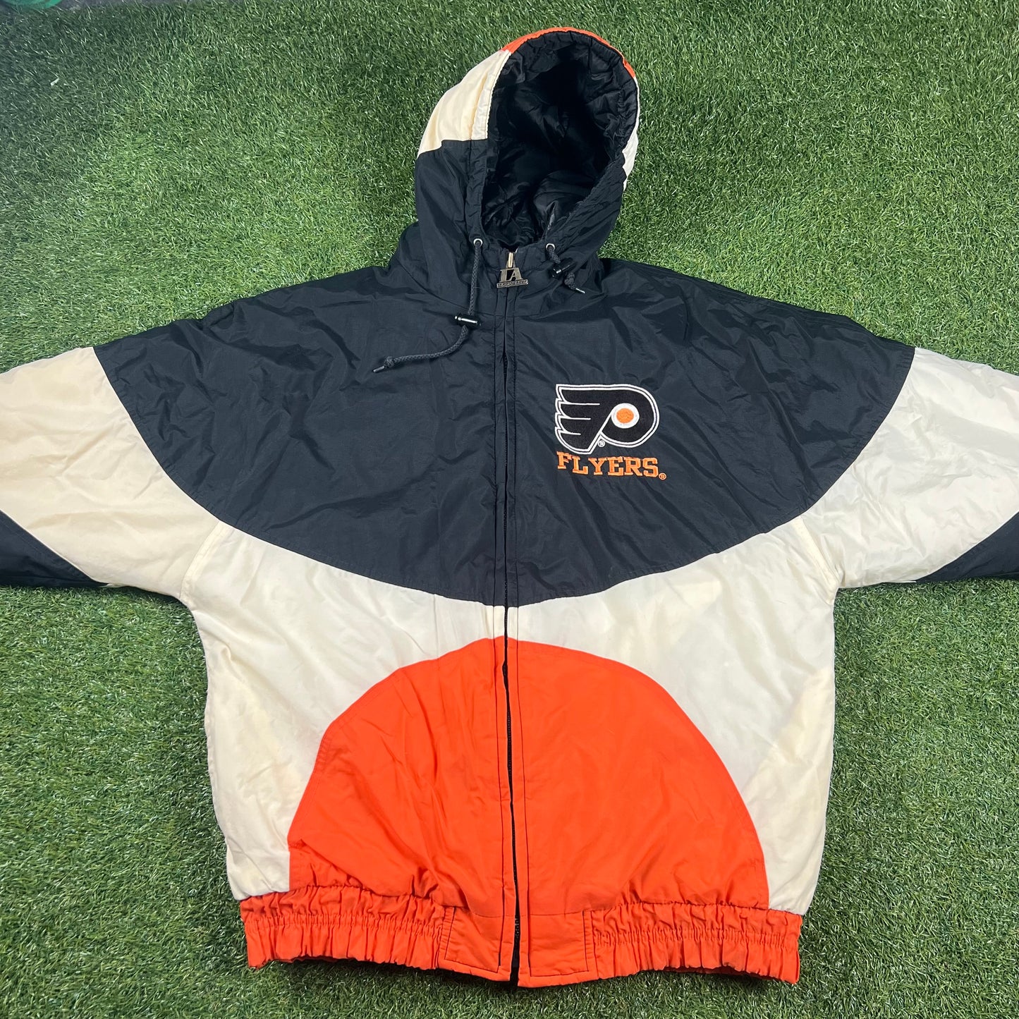 Rare Vintage Philadelphia Flyers Logo Athletic NHL Jacket: Size M