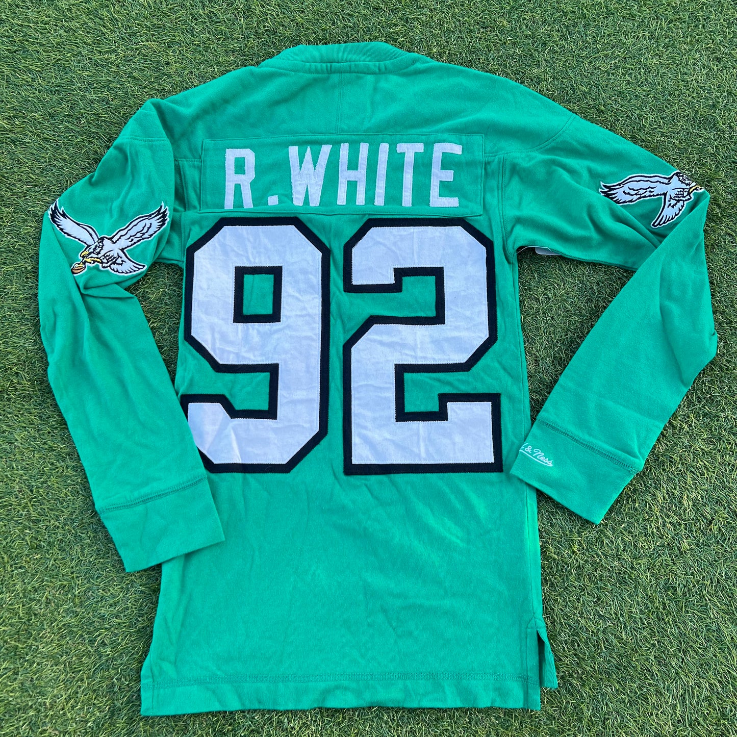 Mitchell & Ness Philadelphia Eagles Reggie White #92 Long Sleeve Shirt: Size XS