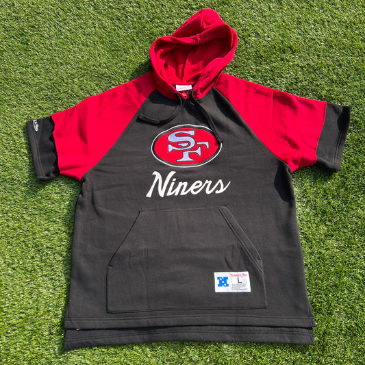 New Mitchell & Ness San Francisco 49ers Hooded Sweatshirt Size Large