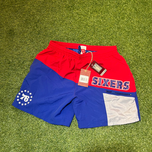 New Mitchell & Ness Sixers Shorts: Size XL