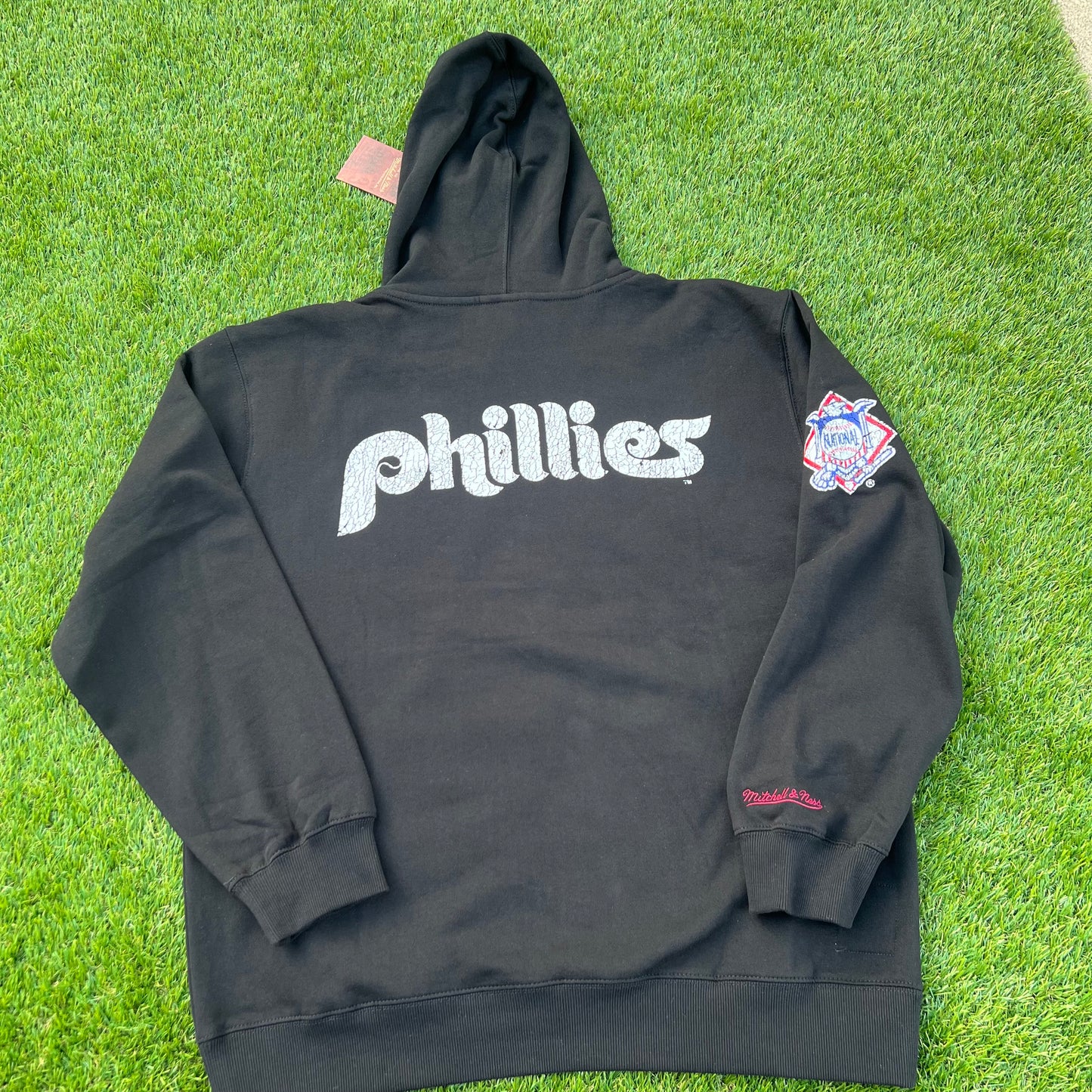 New Philadelphia Phillies Mitchell & Ness Throwback OG Fleece 2.0: Size 2XL