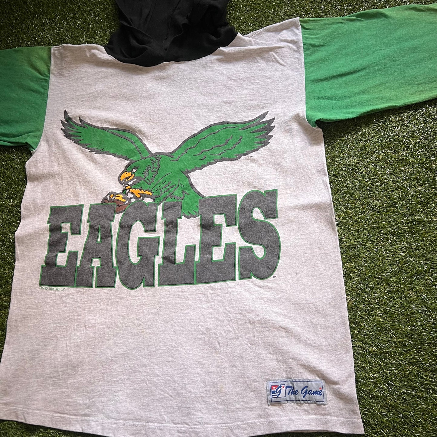 1993 Philadelphia Eagles “The Game” Light Hoodie: Size M