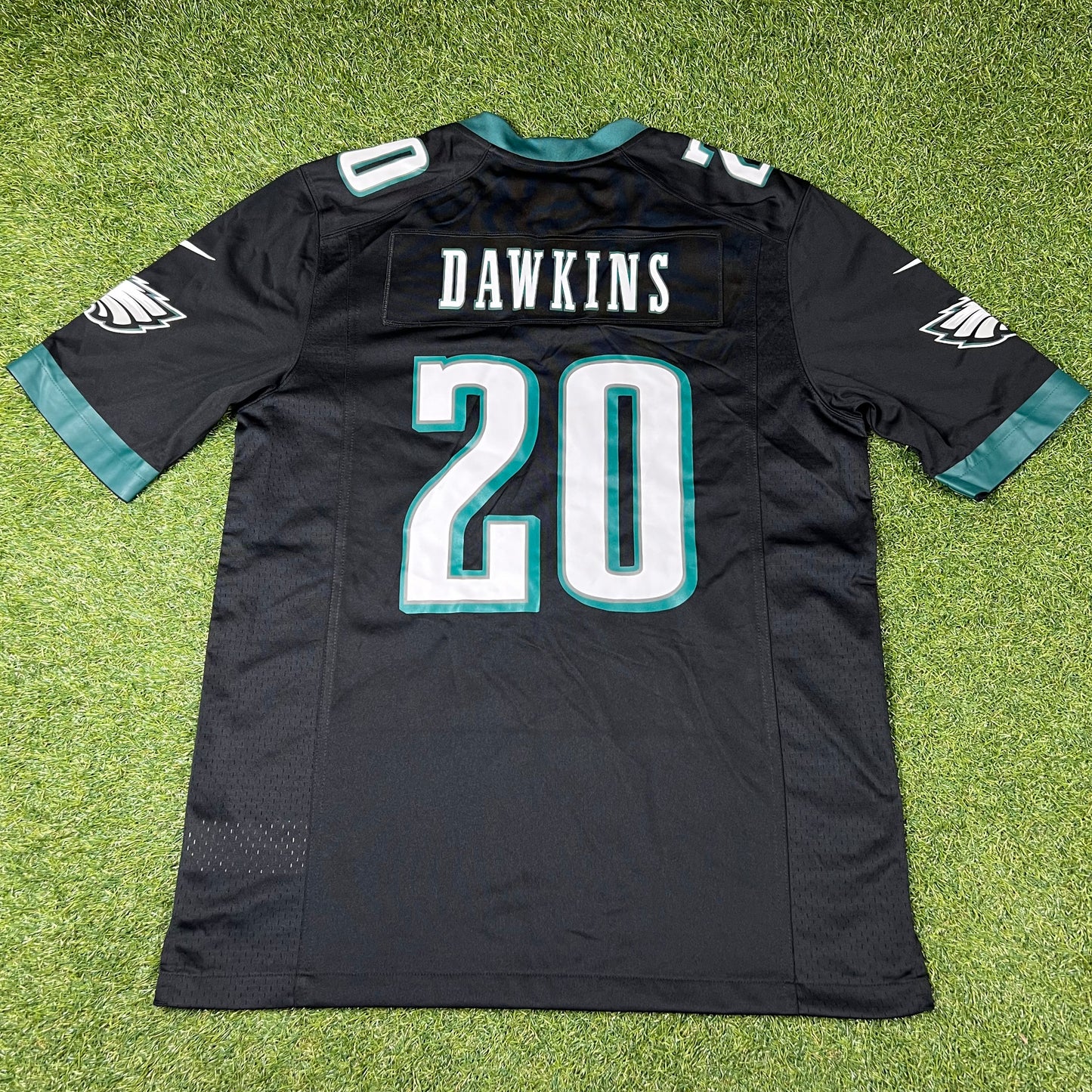 NWOT Brian Dawkins Philadelphia Eagles Nike Alternate Game Jersey - Black: Size M