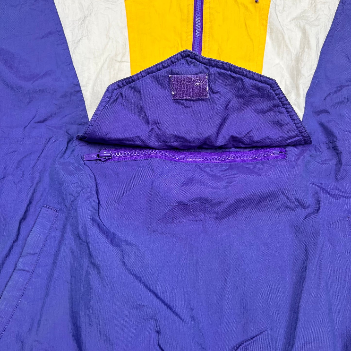 Vintage Minnesota Vikings Starter Pro-player Pullover Half Zip Jacket: Size L