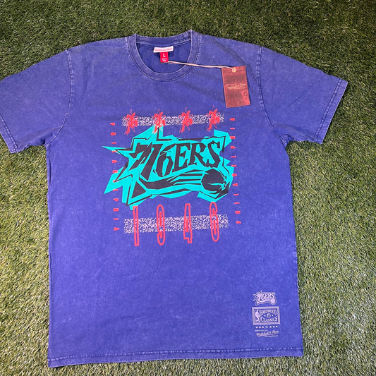 New Philadelphia 76ers '90s Reflective Static Premium T-Shirt