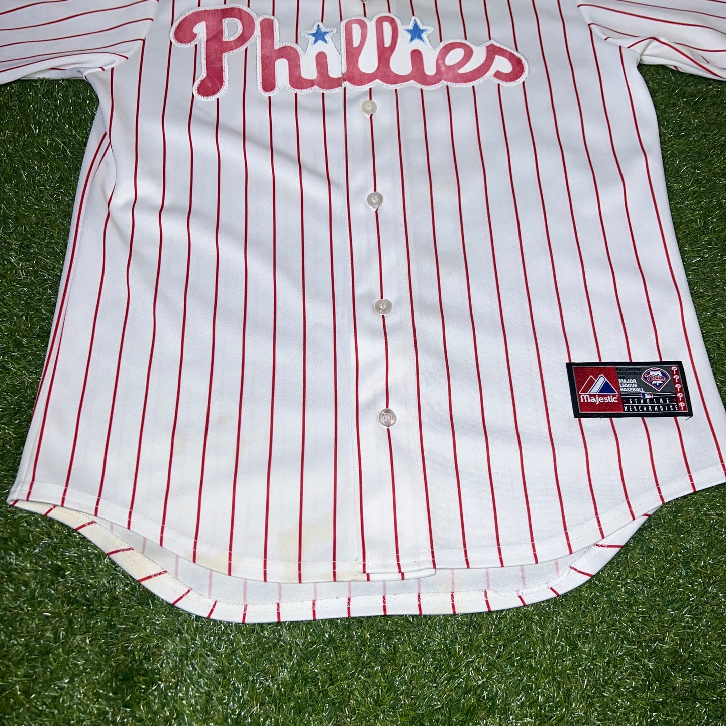 Philadelphia Phillies MLB Majestic White Home Jersey