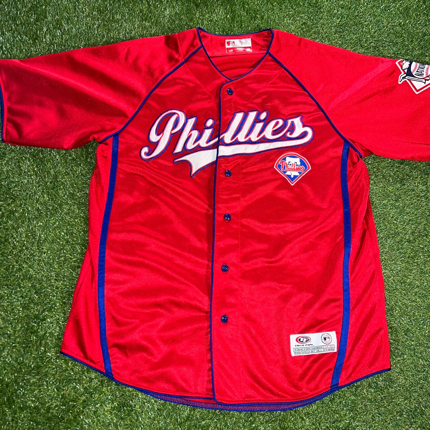 Philadelphia Phillies True Fan Baseball Jersey Men's: Size L