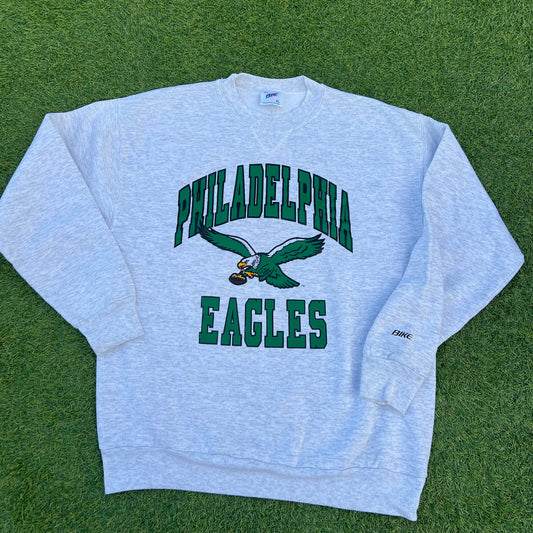 Vintage Philadelphia Eagles BIKE Crewneck: Size XL