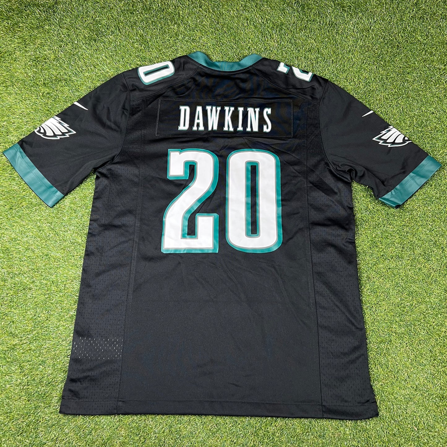 NWOT Brian Dawkins Philadelphia Eagles Nike Alternate Game Jersey - Black: Size M