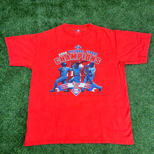 2008 National League Champions Philadelphia Phillies T-shirt Size Medium