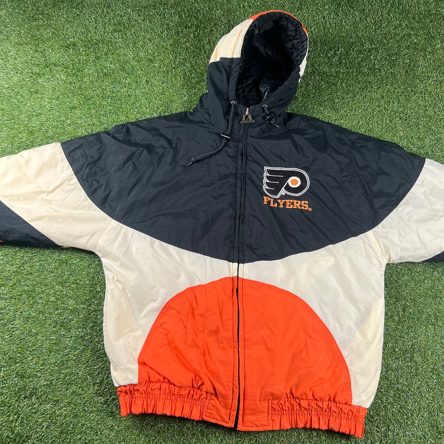 Rare Vintage Philadelphia Flyers Logo Athletic NHL Jacket: Size M