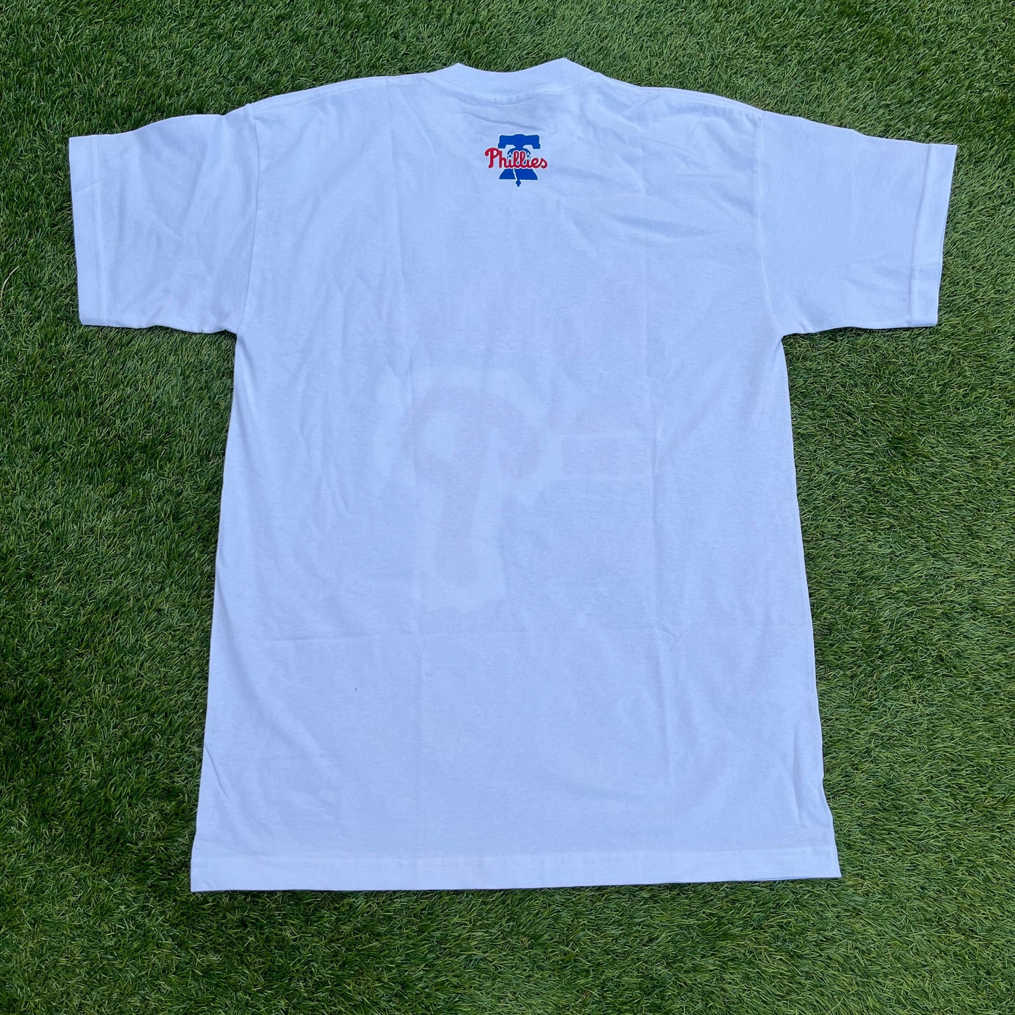 New Philadelphia Phillies Mitchell & Ness Red White & Blue T-Shirt: Size L