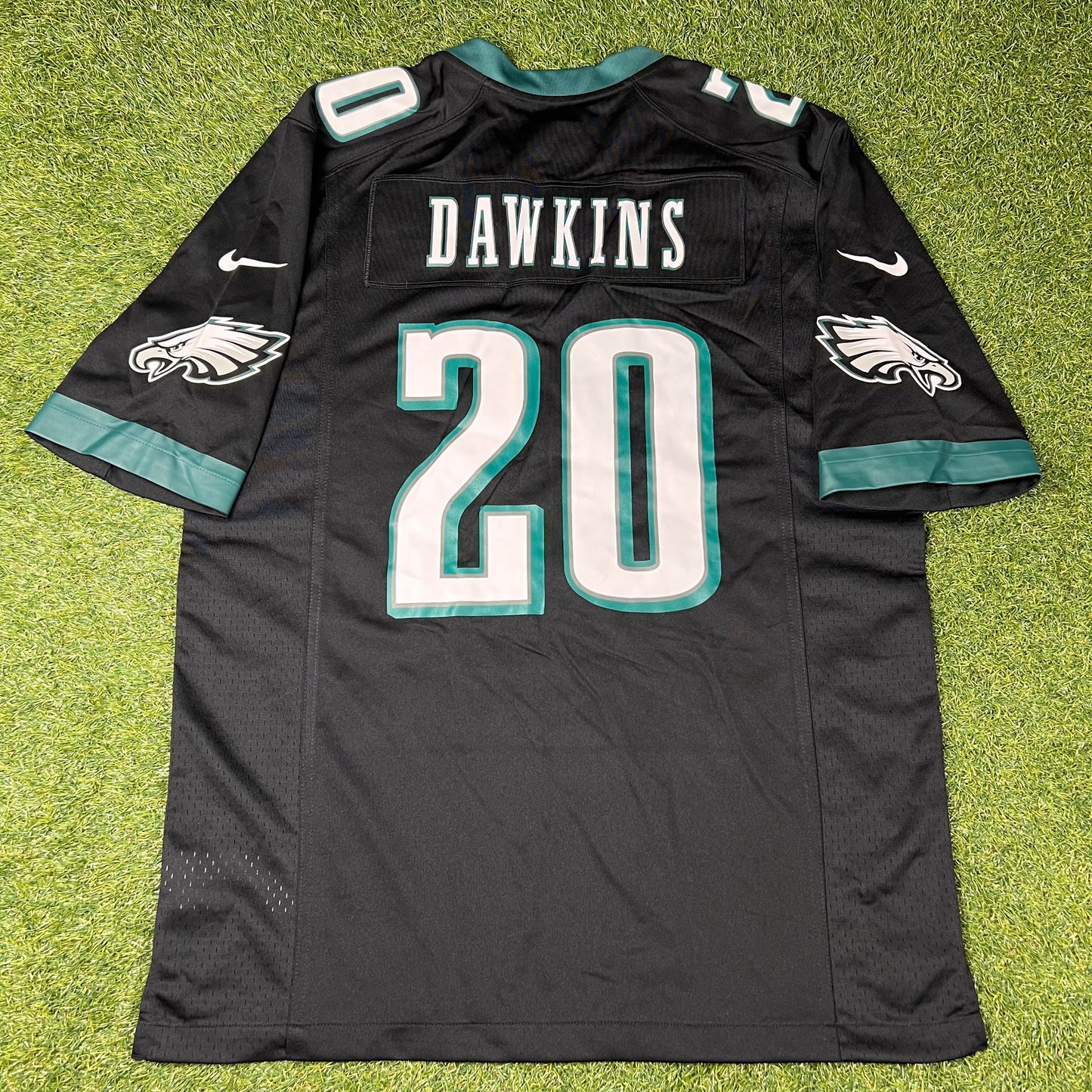 NWOT Brian Dawkins Philadelphia Eagles Nike Alternate Game Jersey - Black: Size M