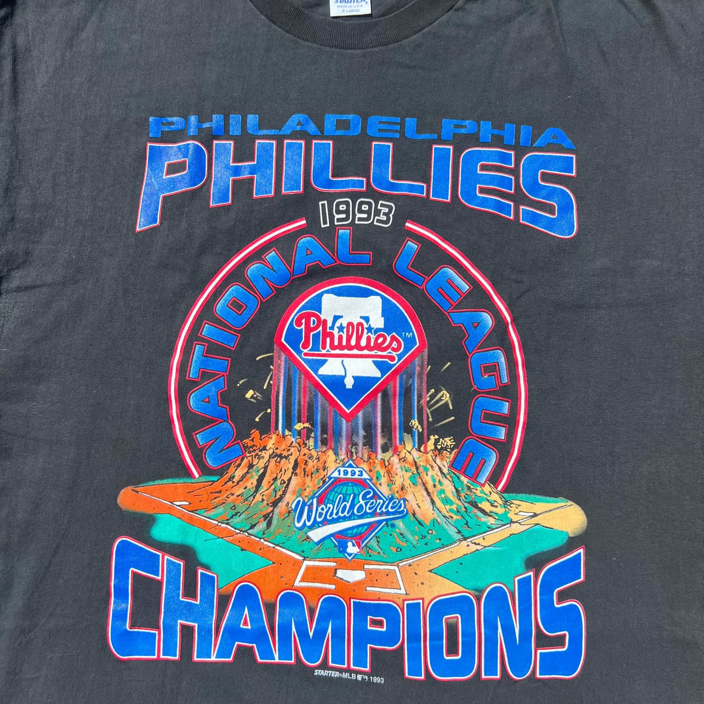 1993 Philadelphia Phillies Starter League Champions T-shirt: Size XL