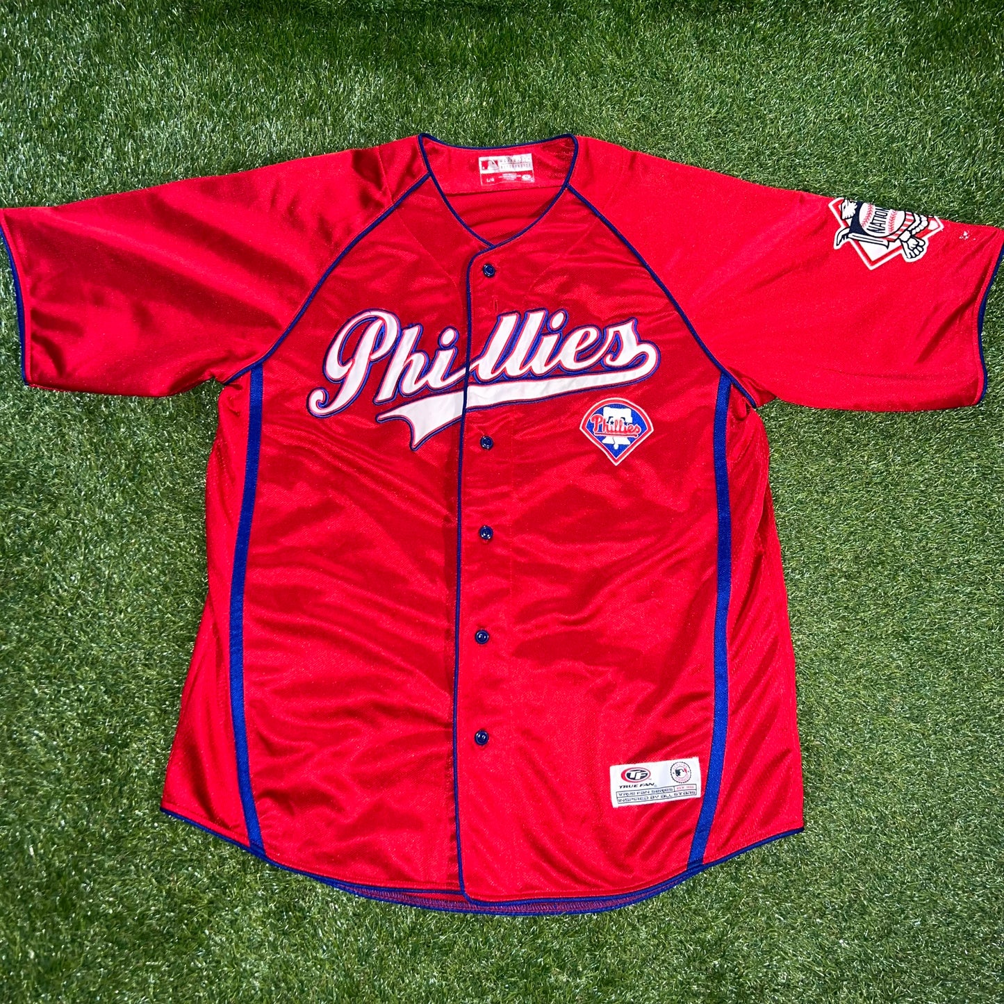 Philadelphia Phillies True Fan Baseball Jersey Men's: Size L