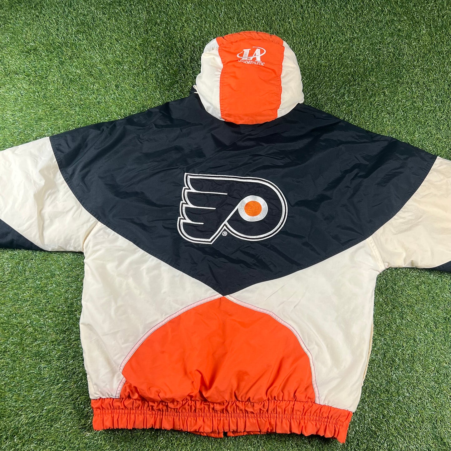 Rare Vintage Philadelphia Flyers Logo Athletic NHL Jacket: Size M