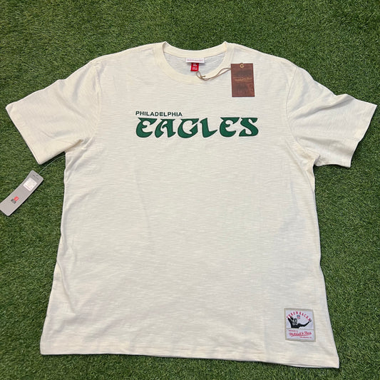 New Philadelphia Eagles Mitchell & Ness Heritage Shirt Mens Cream XL