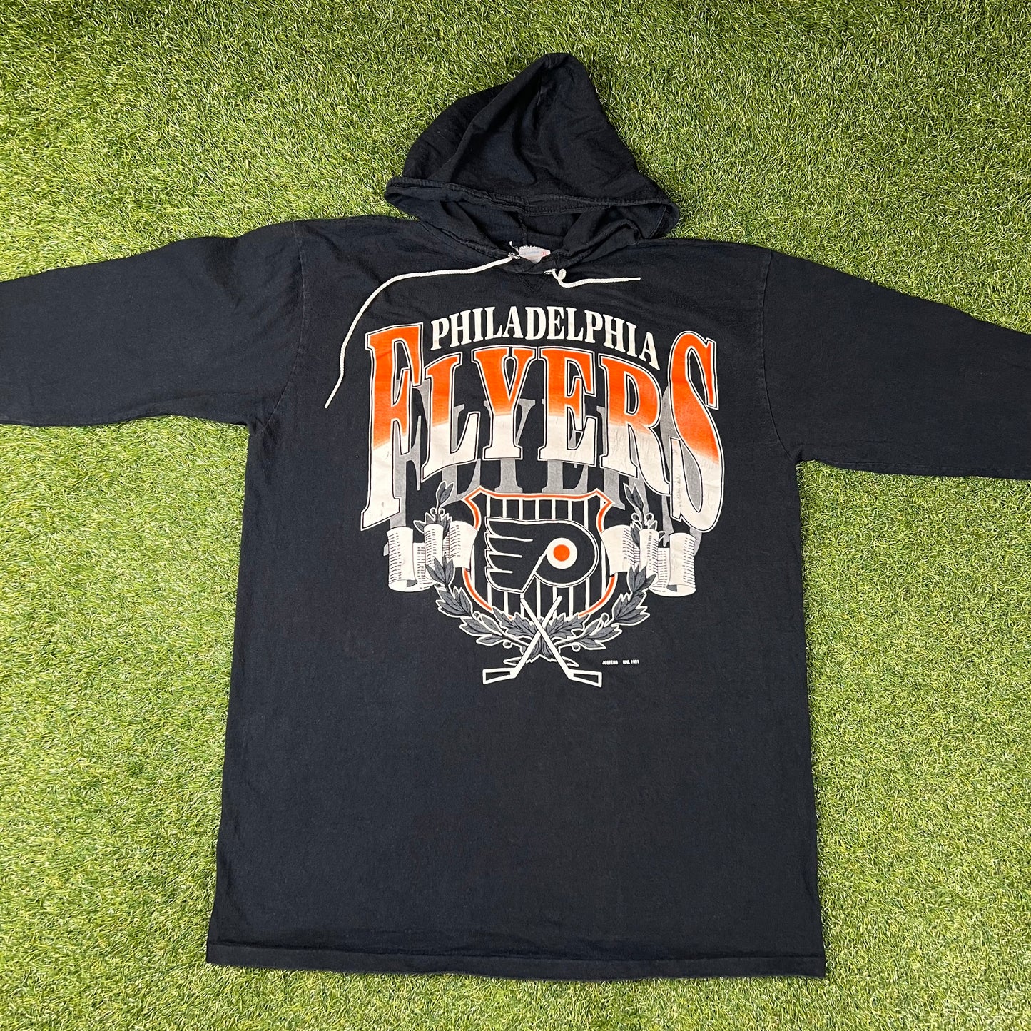 1991 Philadelphia Flyers Artex Light Hoodie: Size XL