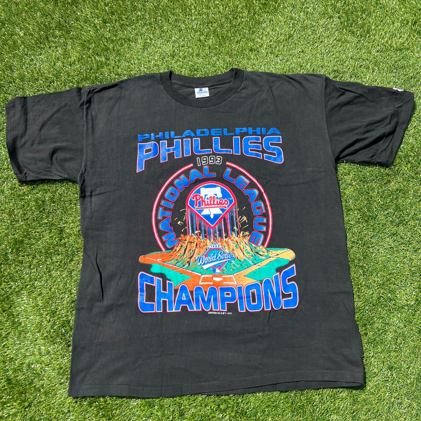 1993 Philadelphia Phillies Starter League Champions T-shirt: Size XL